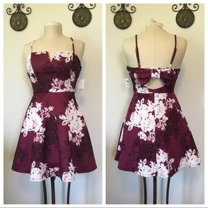 NWT Charlotte Russe semi-formal floral mini dress